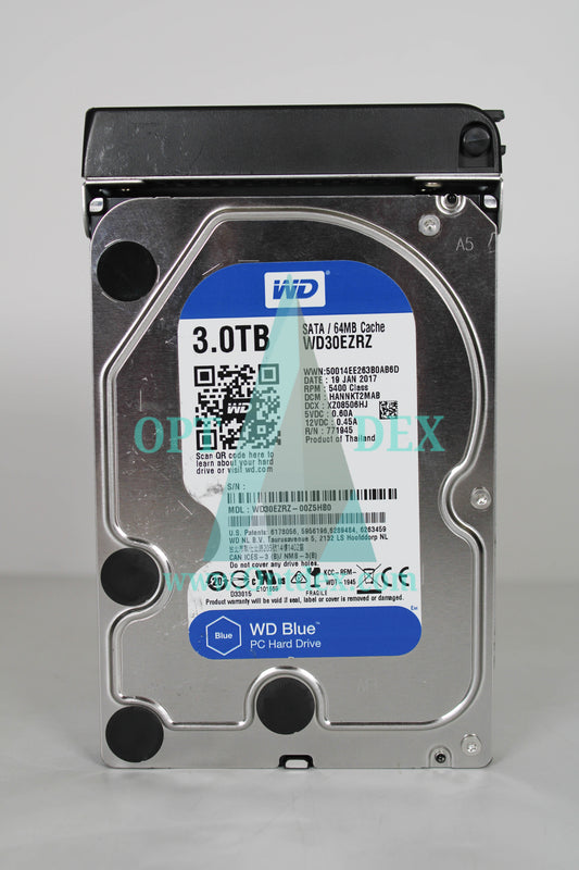 Western Digital Blue 3TB 3.5" 5.4KRPM 64MB SATA Hard Disk - WD30EZRZ (Lot of 2)
