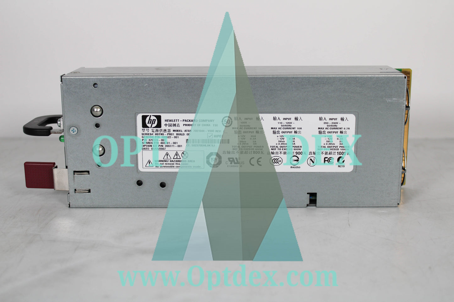 HP 1000W Redundant Power Supply for ProLiant ML350/ML370/DL380/DL385P 380622-001