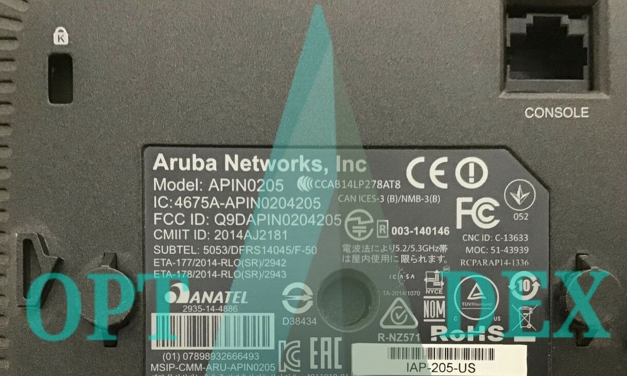 Aruba IAP-205-US Wireless Network Access Point 802.11ac -IAP-205-US - JW213A