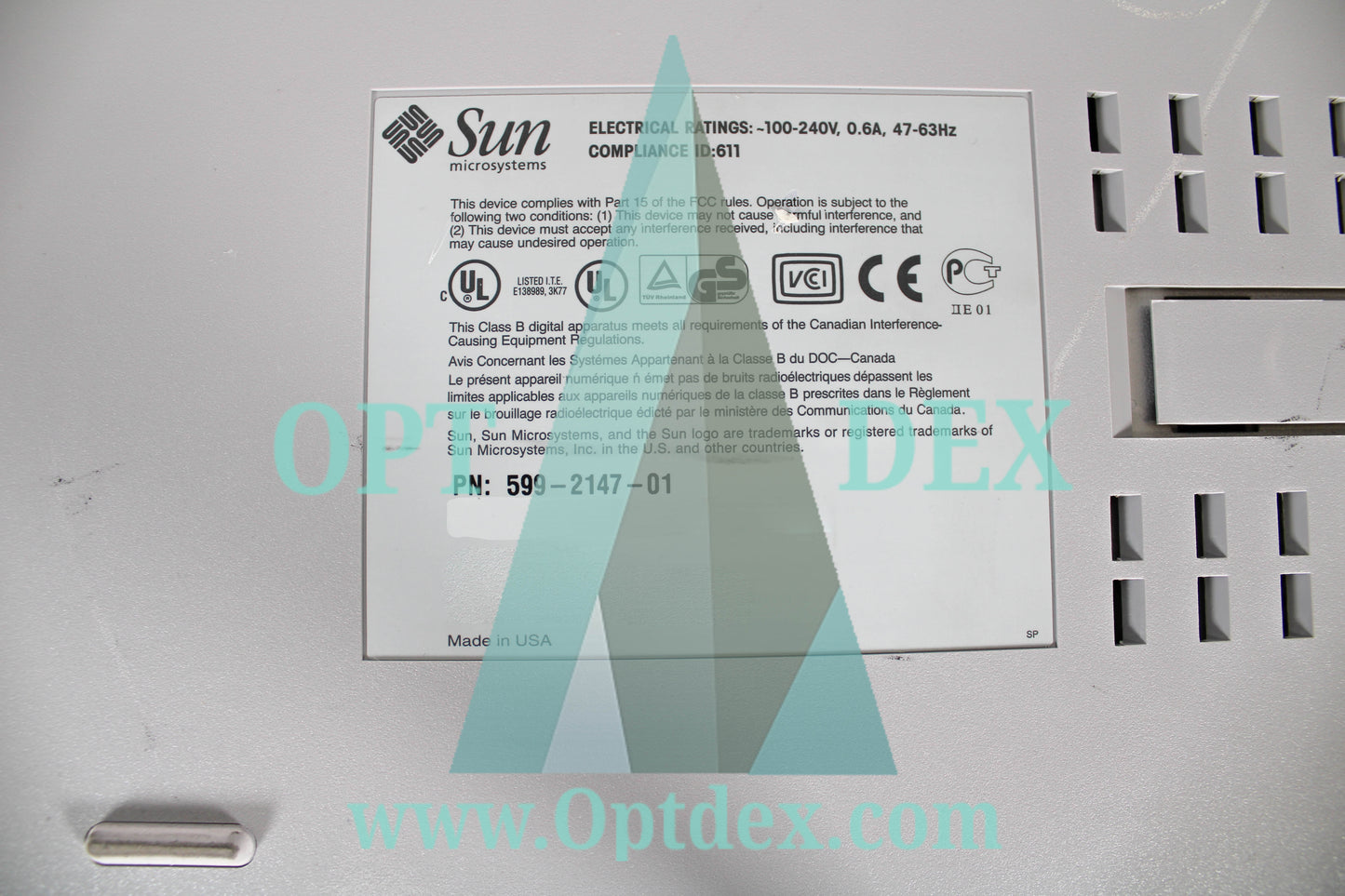 Sun Microsystems 599-2147-01