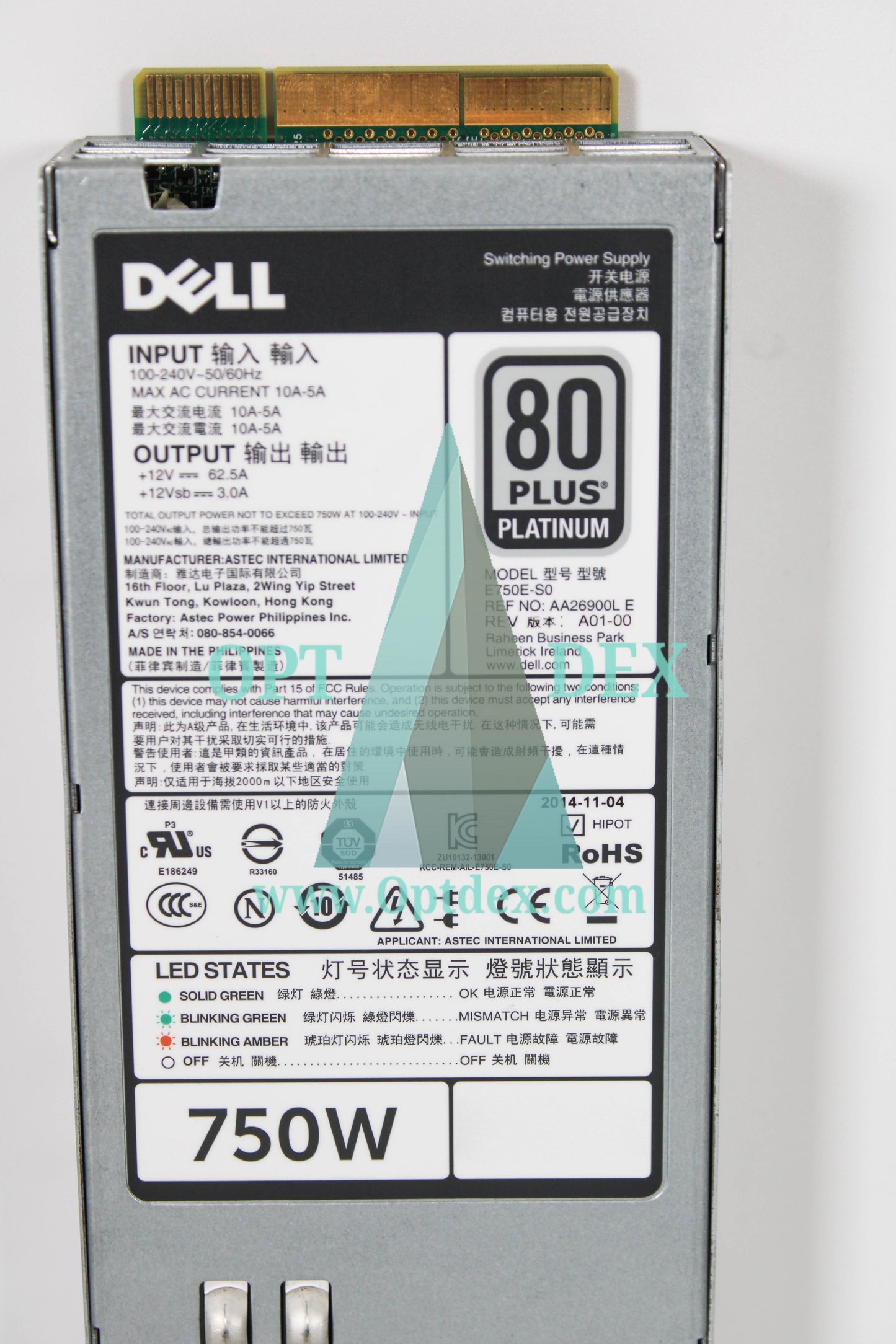 Dell E750E-S0 750W Power Supply