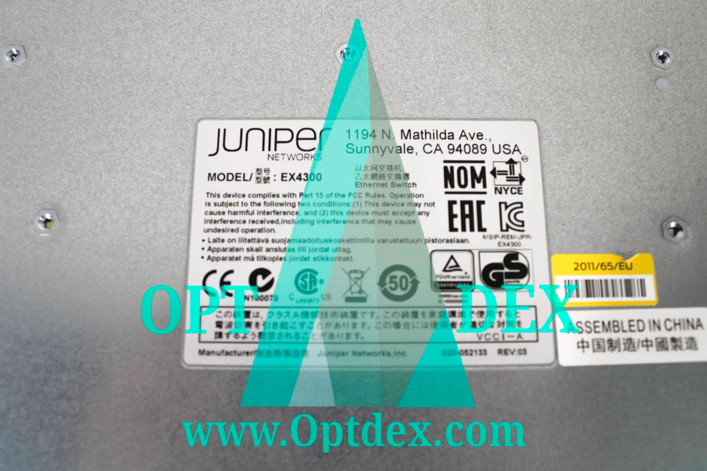 Juniper Networks EX Series 24 x 10/100/1000Base-T PoE+ - EX4300-24P