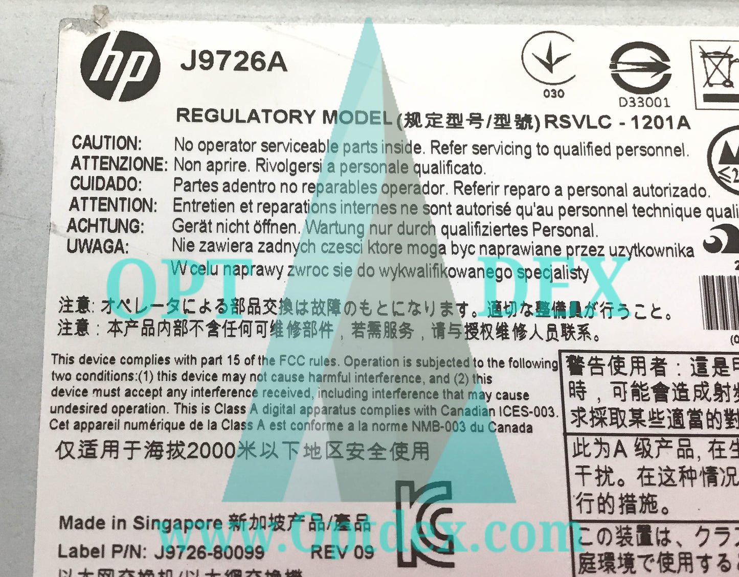 HPE 2920-24G 24-Port Switch (20x10/100/1000 + 4xCombo Gigabit SFP) - J9726A