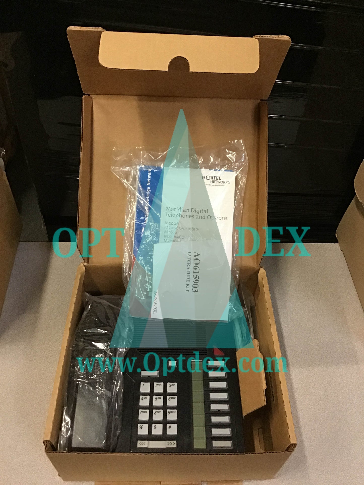 Nortel Meridian M2616 Basic Black Network Office Phone - NT2K16GA03