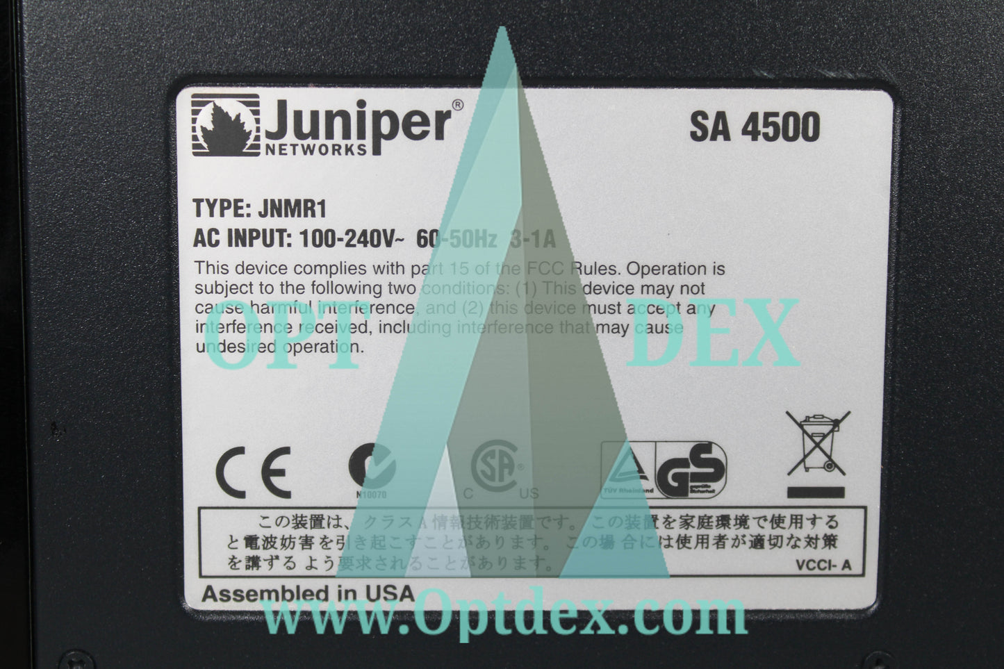 Juniper Networks Secure Access SSL VPN w/ 2x10/100/1000Base-T LAN - SA4500