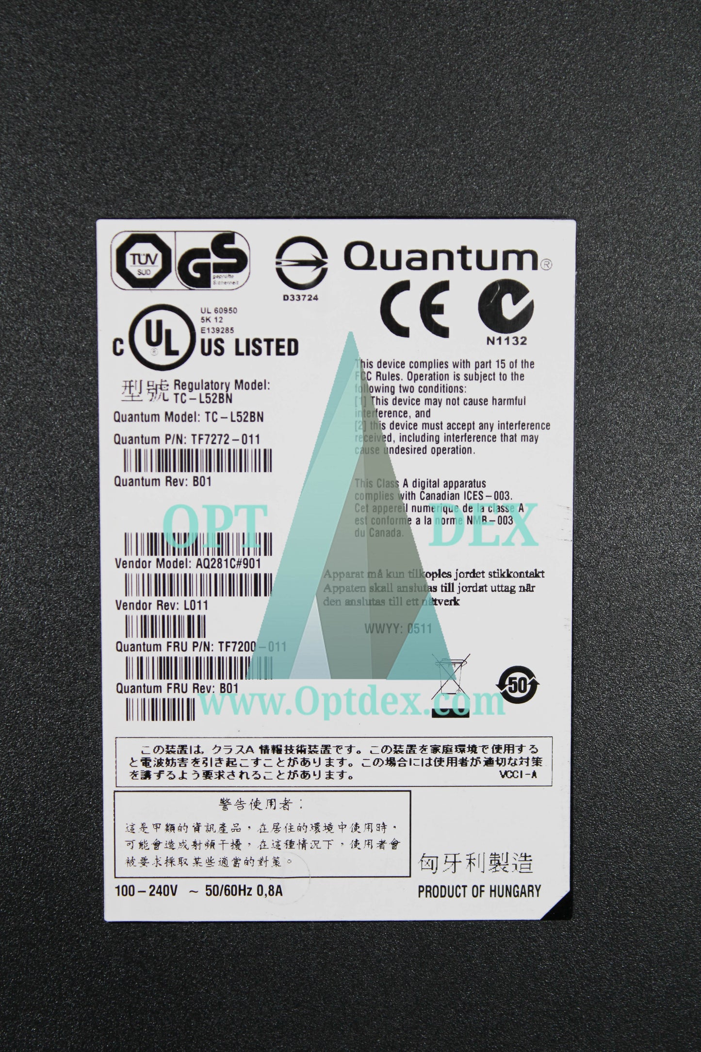 Quantum TC-L52BN