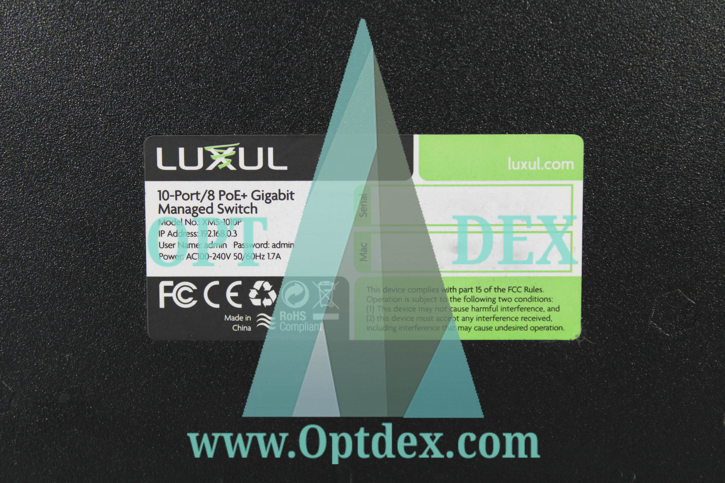 Luxul XMS-1010P